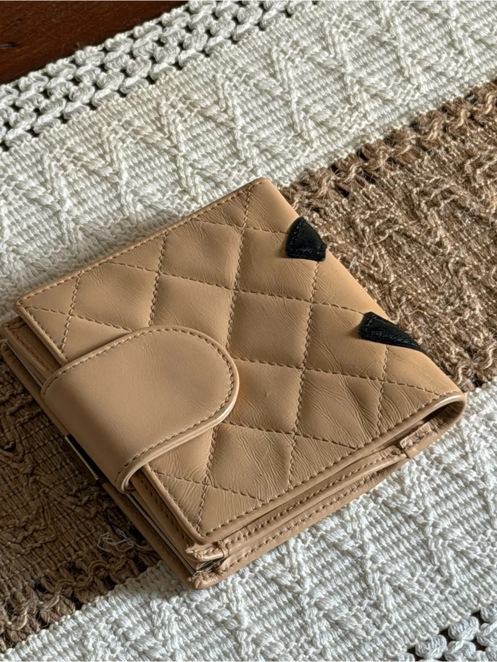 Vintage 2004 Chanel Quilted Lambskin Cambon Wallet